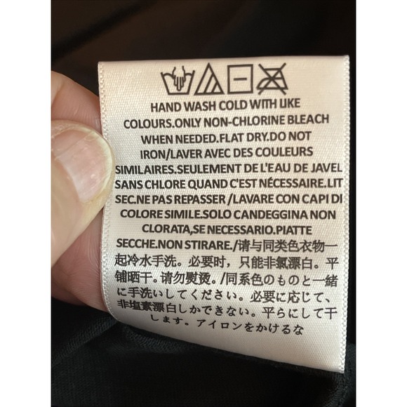 NWT FEAR OF GOD Essentials Logo T-Shirt Short Sleeve Stretch Limo Men M Black - Picture 6 of 16